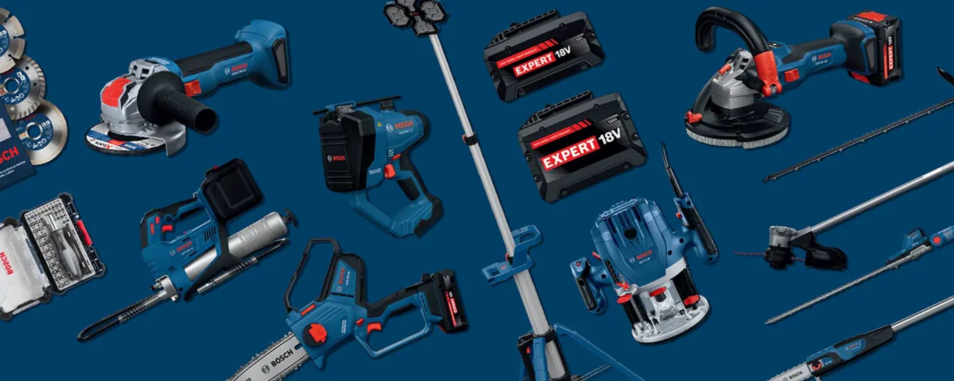 Bosch Professional tools and batteries