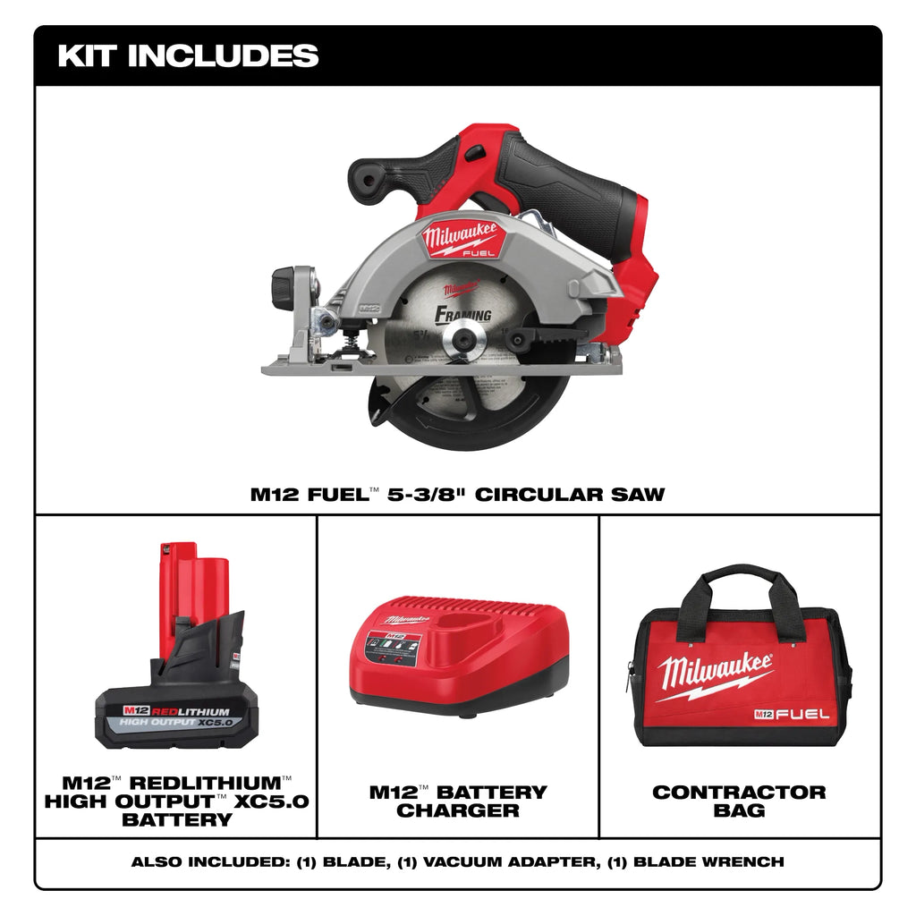 M12 FUEL™ 5-3/8” Circular Saw