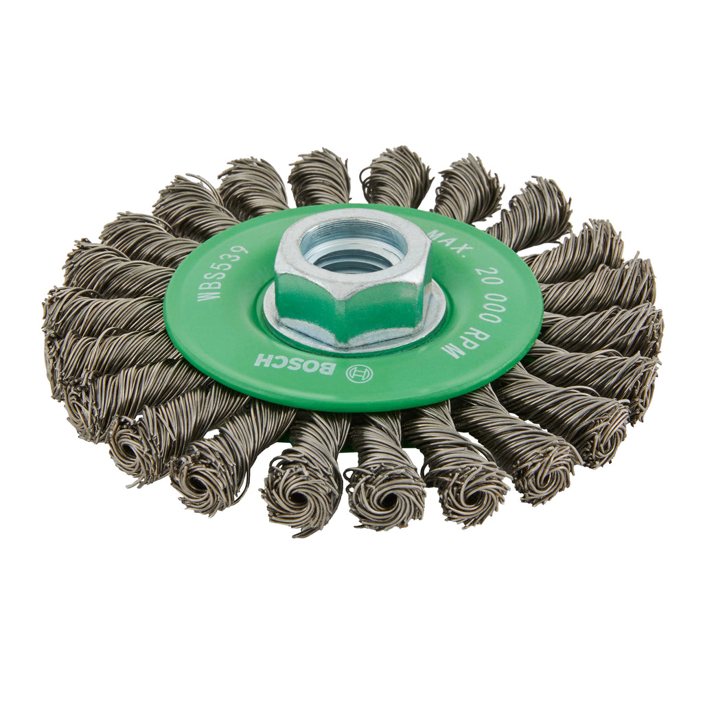 Bosch WBS539 4" Full Cable Knotted Wire Wheel