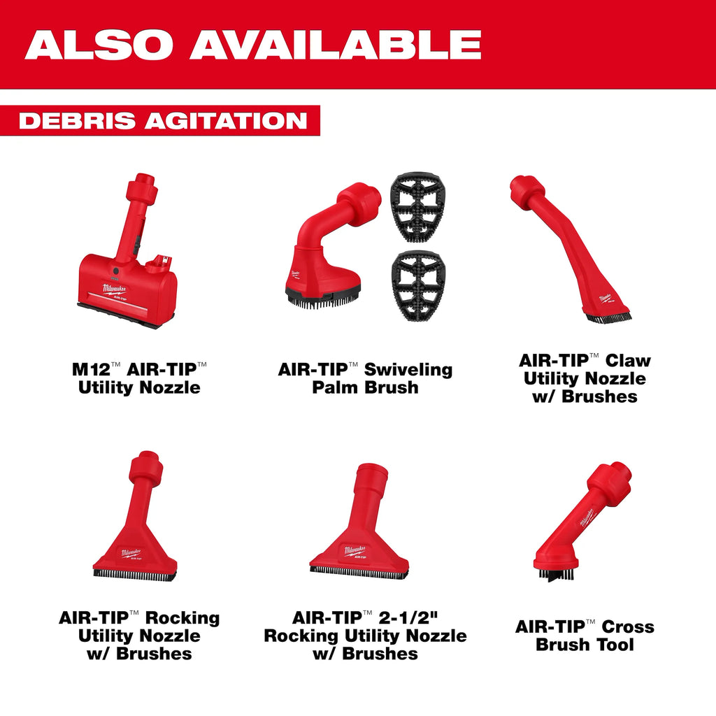 Milwaukee AIR-TIP Rocking Utility Nozzle with  Brushes | 49-90-2038