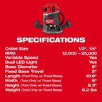 M18 FUEL™ 1/2" Router