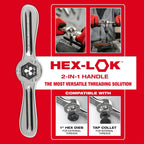 Milwaukee 38-Piece SAE Tap & Die PACKOUT Set with  Hex-LOK 2-in-1 Handle | 49-22-5604
