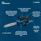 Bosch GKE18V-40N 18V 16 In. Chainsaw (Tool Only)