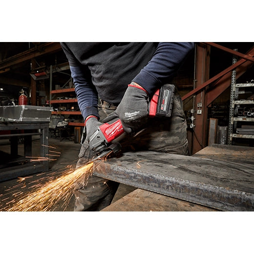Milwaukee M18 FUEL 4-1/2" / 5" Braking Grinder Slide Switch, Lock-On | 2881-20