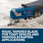 Bosch OSL200RS 2 In. Starlock Oscillating Multi Tool High-Carbon Steel Rigid Scraper Blade