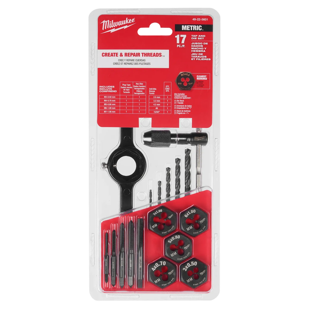 17PC Metric Tap and Die Set