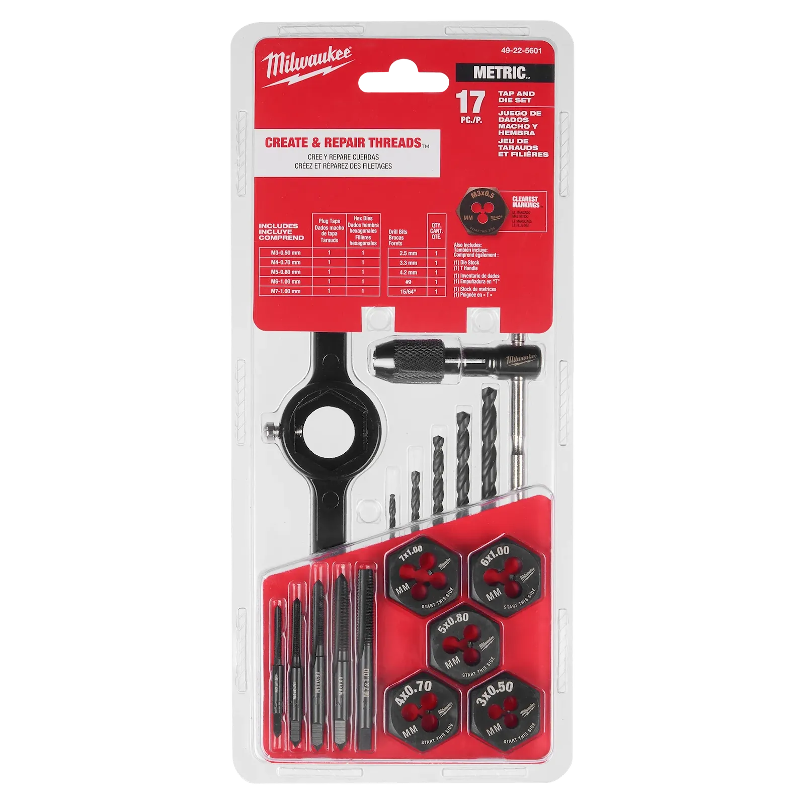 17PC Metric Tap and Die Set