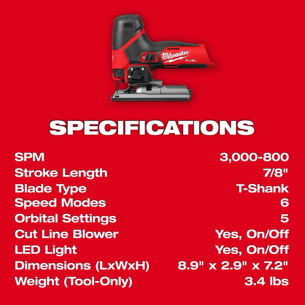 Milwaukee M12 FUEL Jig Saw | 2545-20