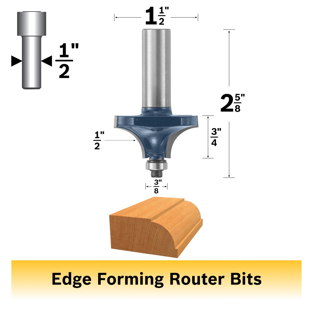 Bosch 85600M 1/2 In. x 11/16 In. Carbide Tipped Beading Bit