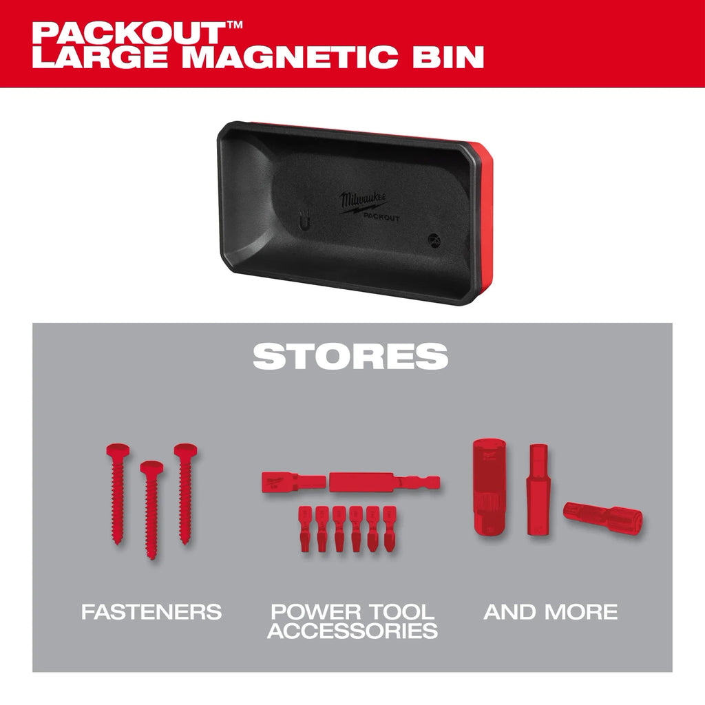 Milwaukee PACKOUT Large Magnetic Bin | 48-22-8071