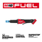M18 FUEL™ Variable Speed, Braking Die Grinder, Paddle Switch w/ ONE-KEY™