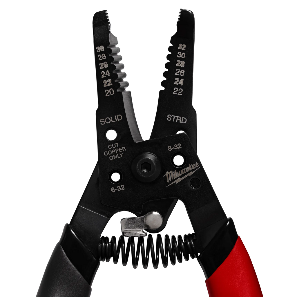 Milwaukee 20-32 AWG Low Voltage Dipped Grip Wire Stripper & Cutter | 48-22-3080