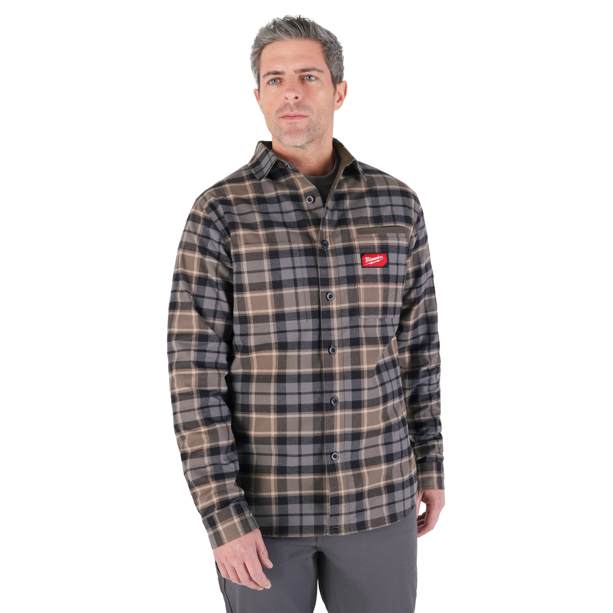 Milwaukee GRIDIRON Flannel Shirt - Gray