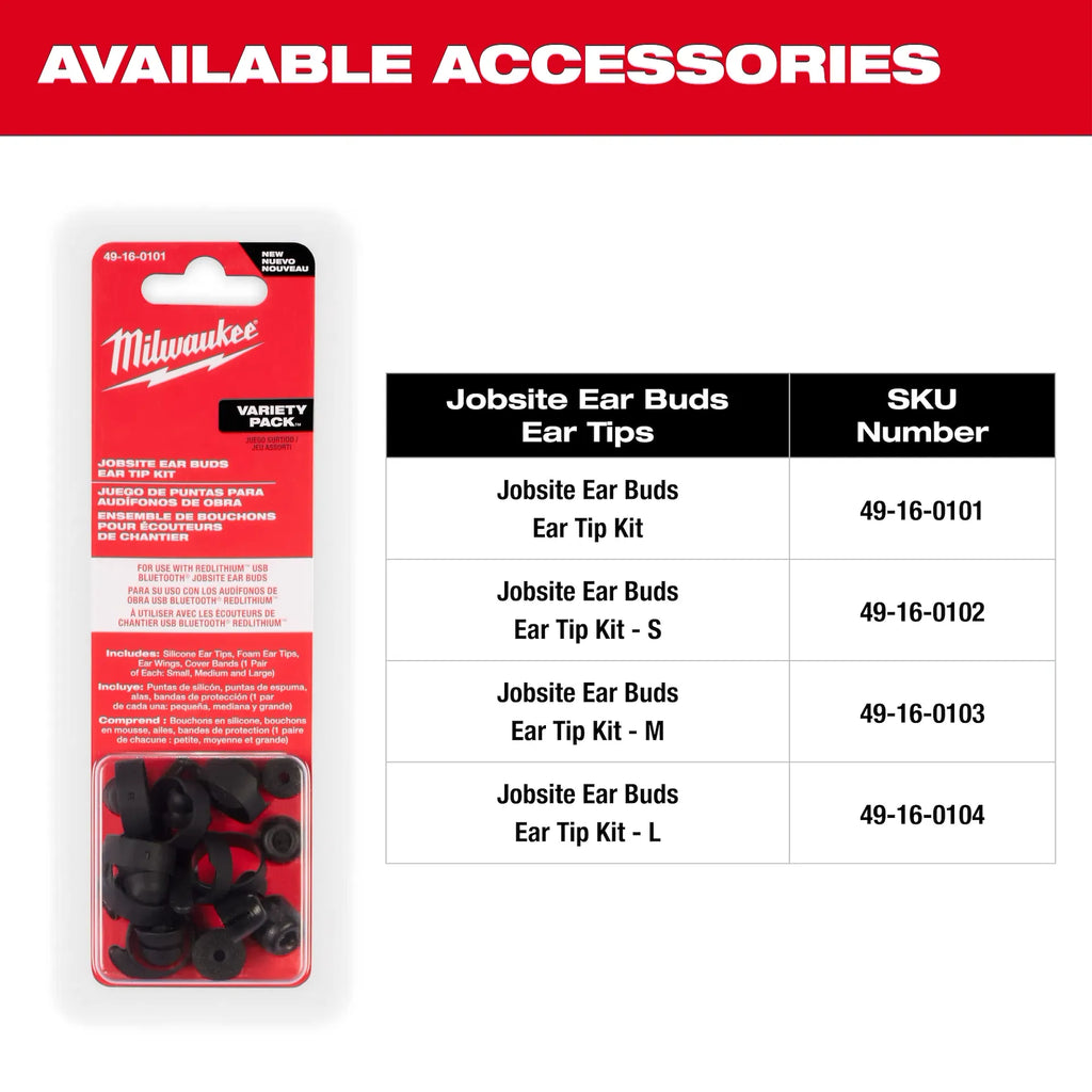 REDLITHIUM™ USB Bluetooth® Jobsite Ear Buds
