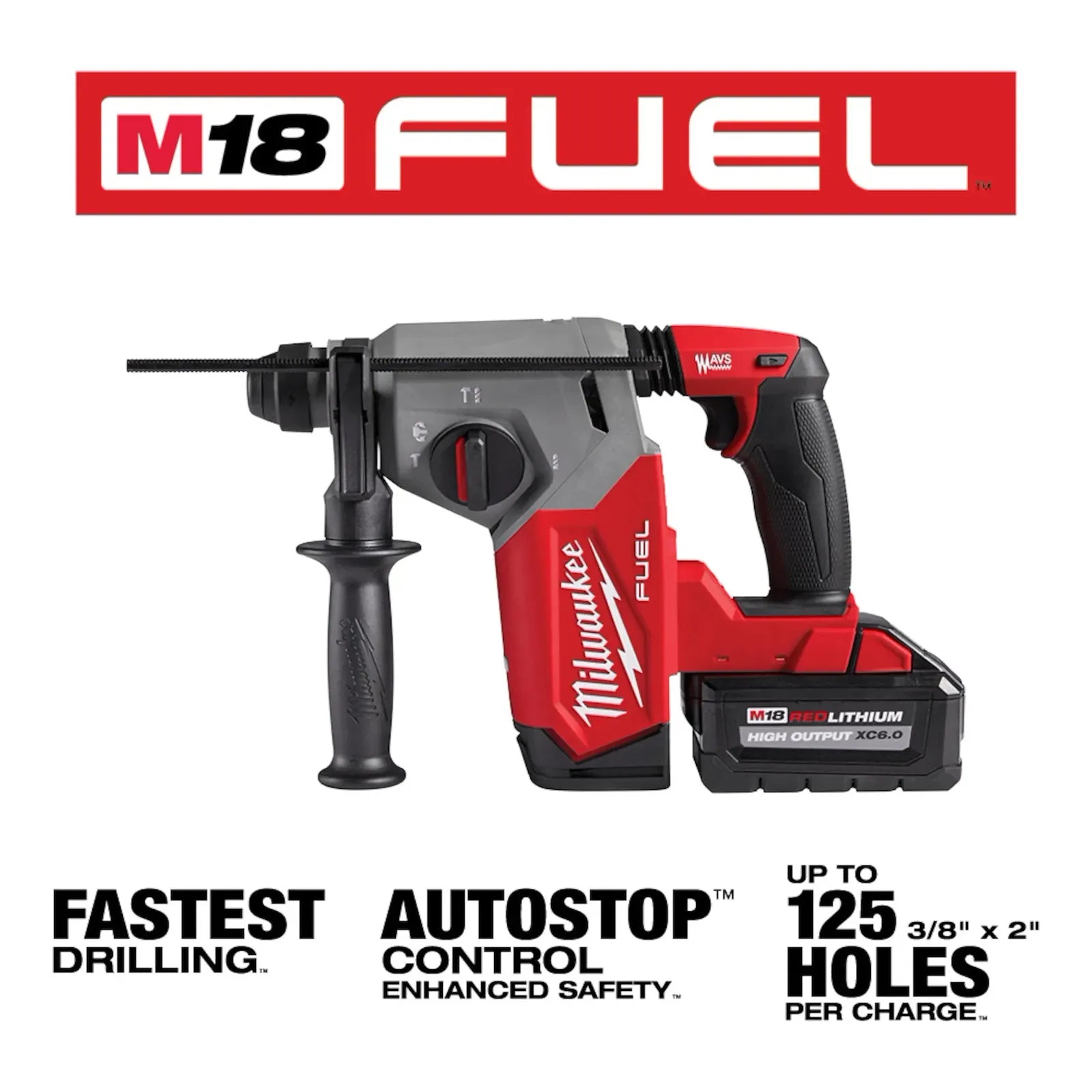 M18 FUEL™ 1" SDS Plus Rotary Hammer