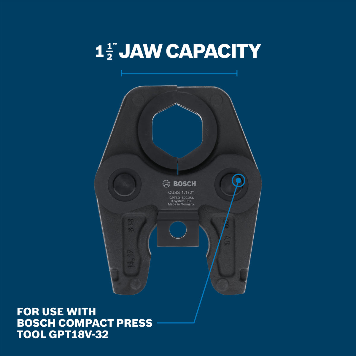 Bosch GPTSD150CUSS 1-1/2 In. Standard Press Jaw
