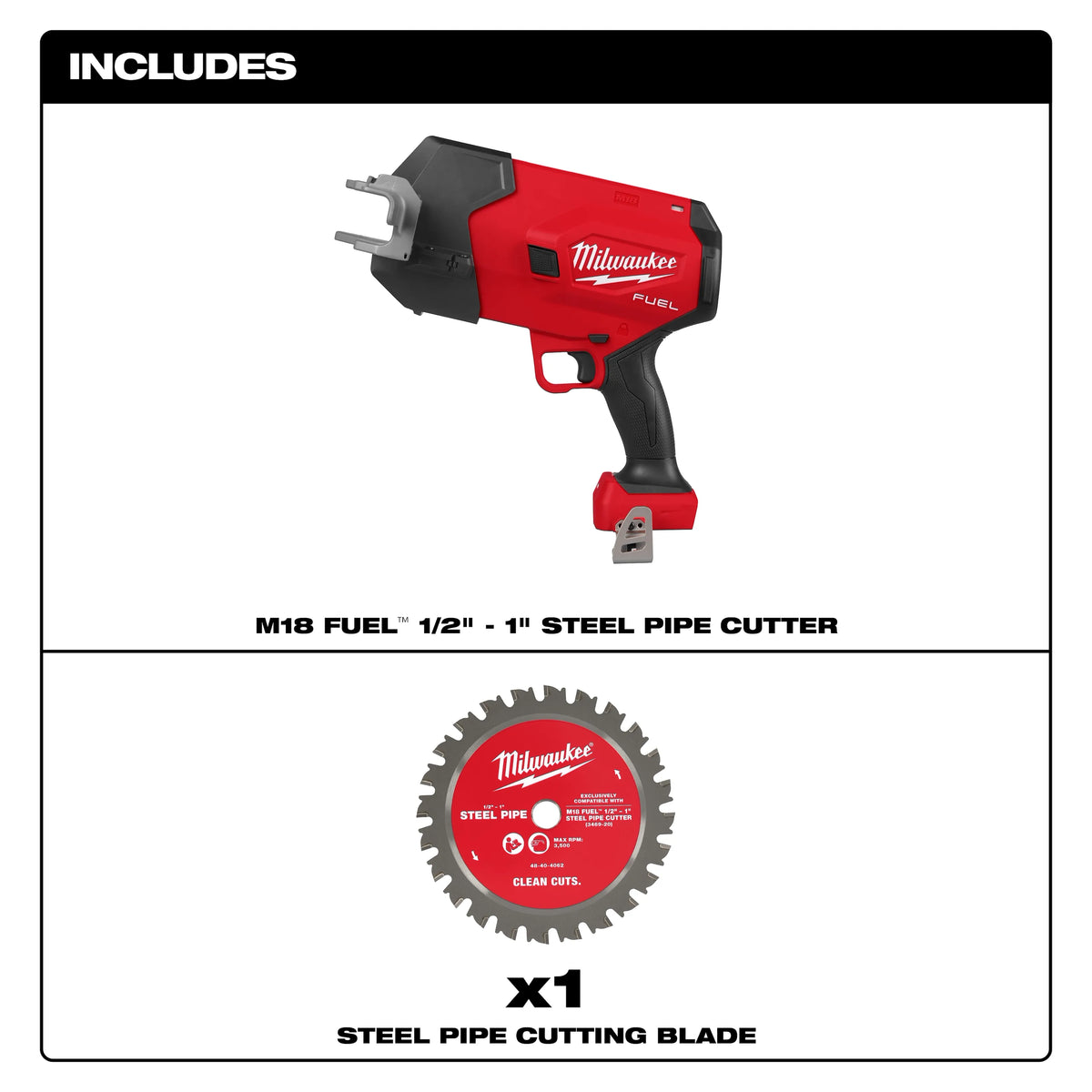 Milwaukee M18 FUEL ½”-1” Steel Pipe Cutter | 3469-20