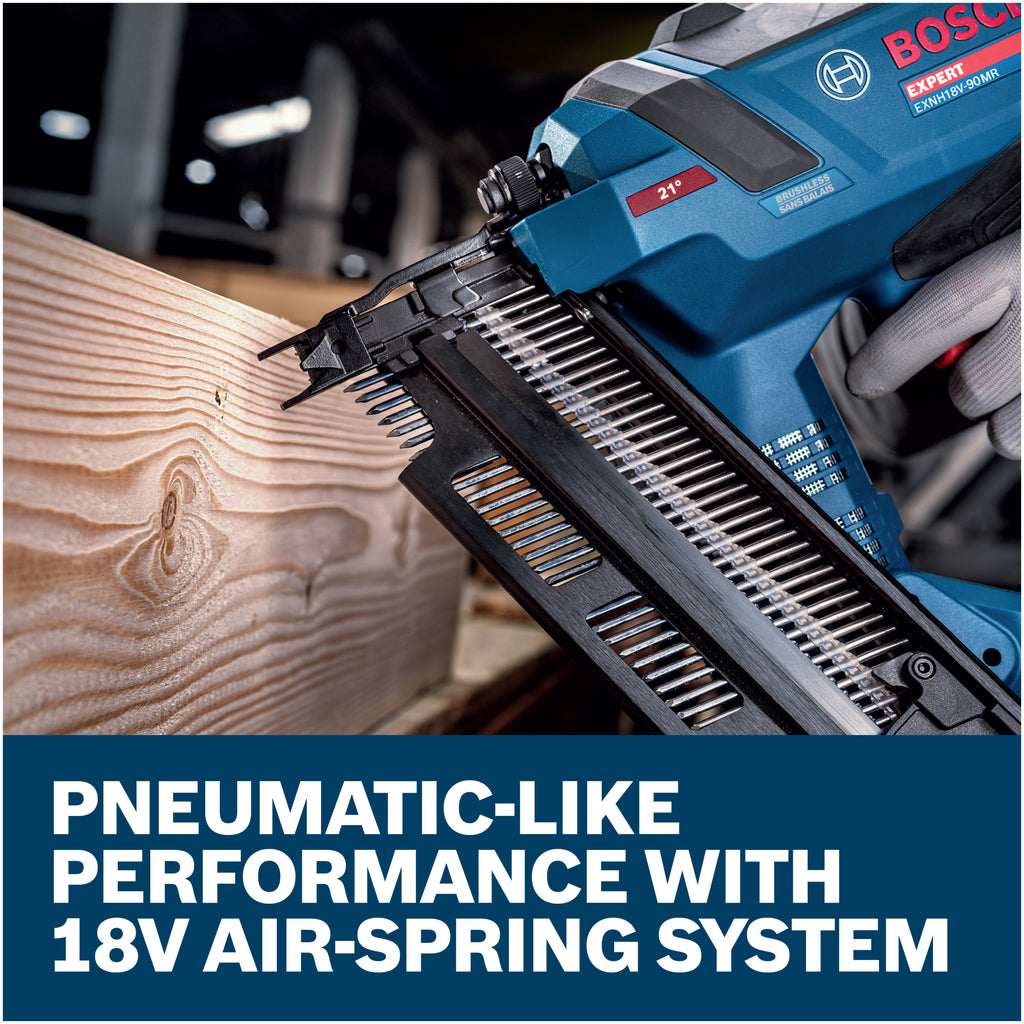 Bosch EXNH18V-90MRN EXPERT 18V 21-Degree Framing Nailer