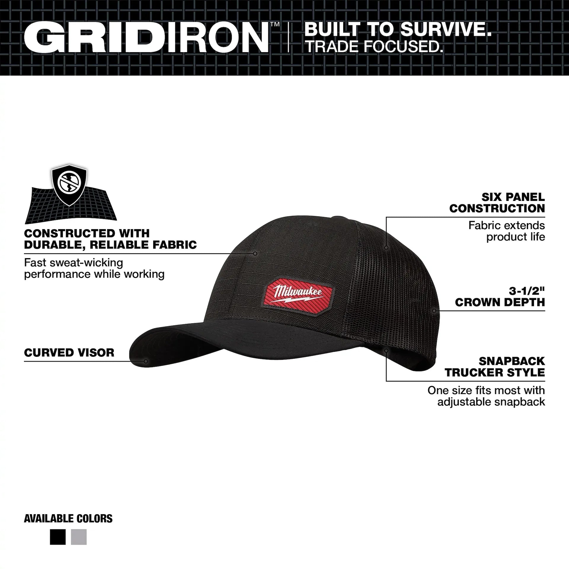 GRIDIRON™ Snapback Trucker Hat