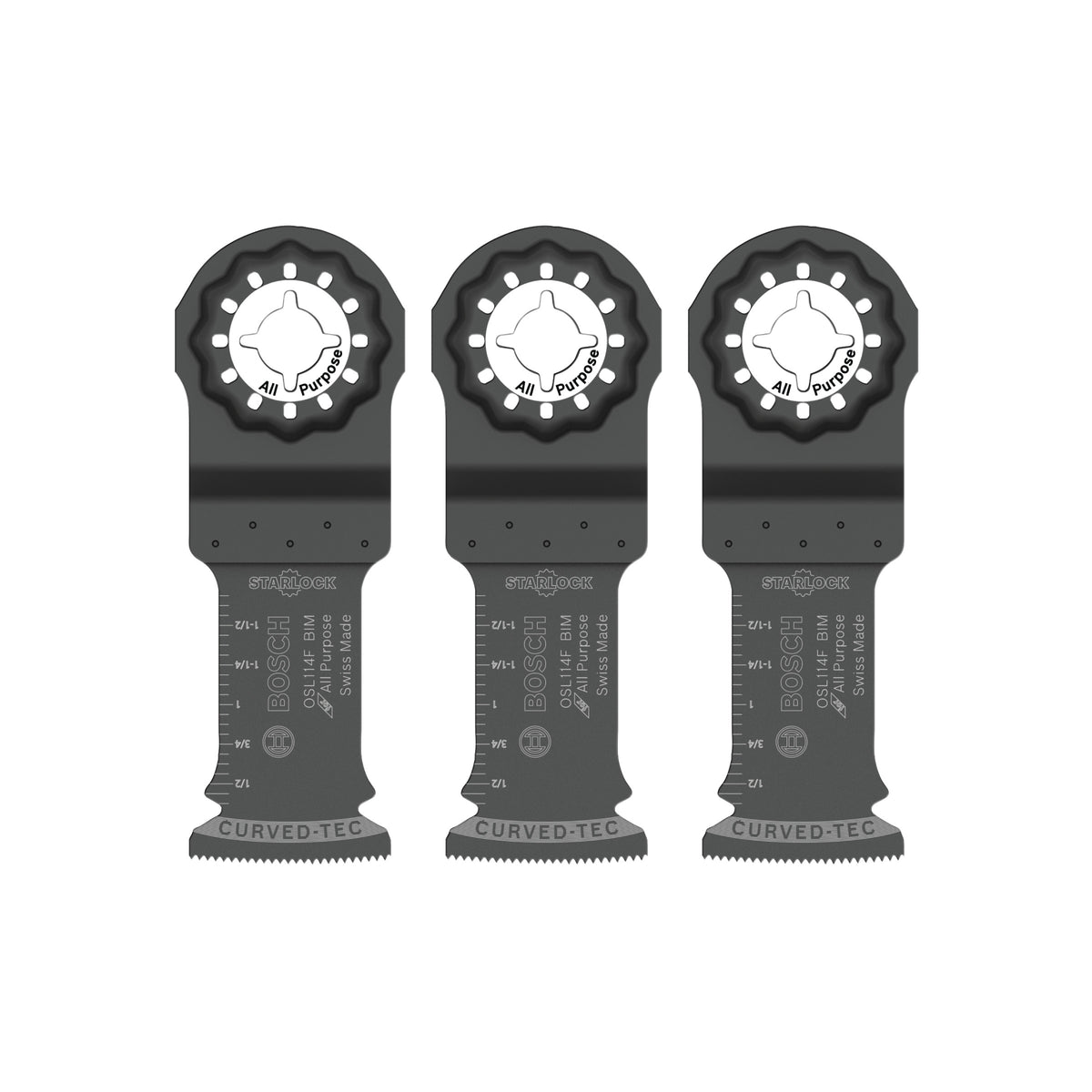 Bosch OSL114F-3 1-1/4 In. Starlock Oscillating Multi Tool Bi-Metal Xtra-clean Plunge Cut Blade 3 pk.