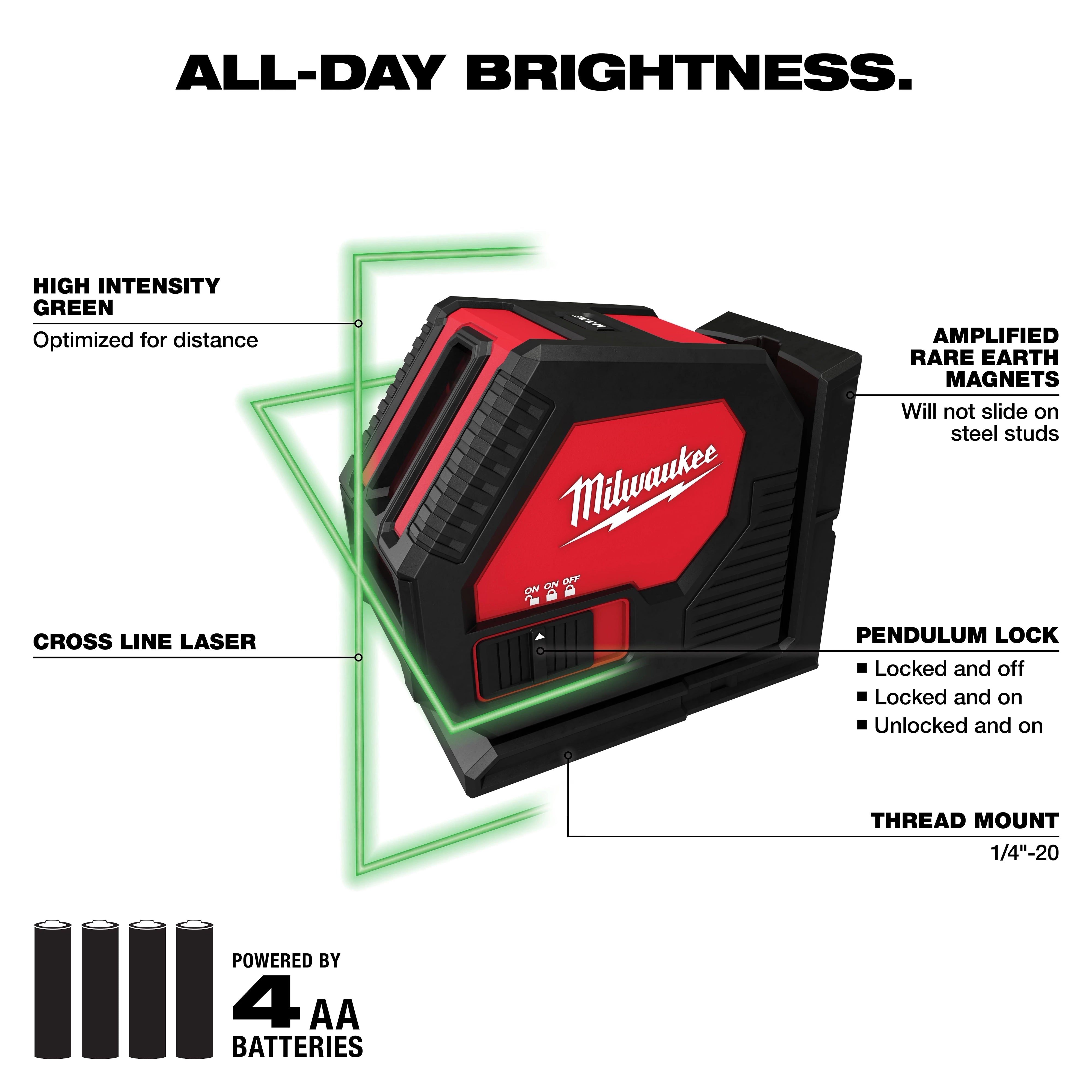 Green Cross Line Laser