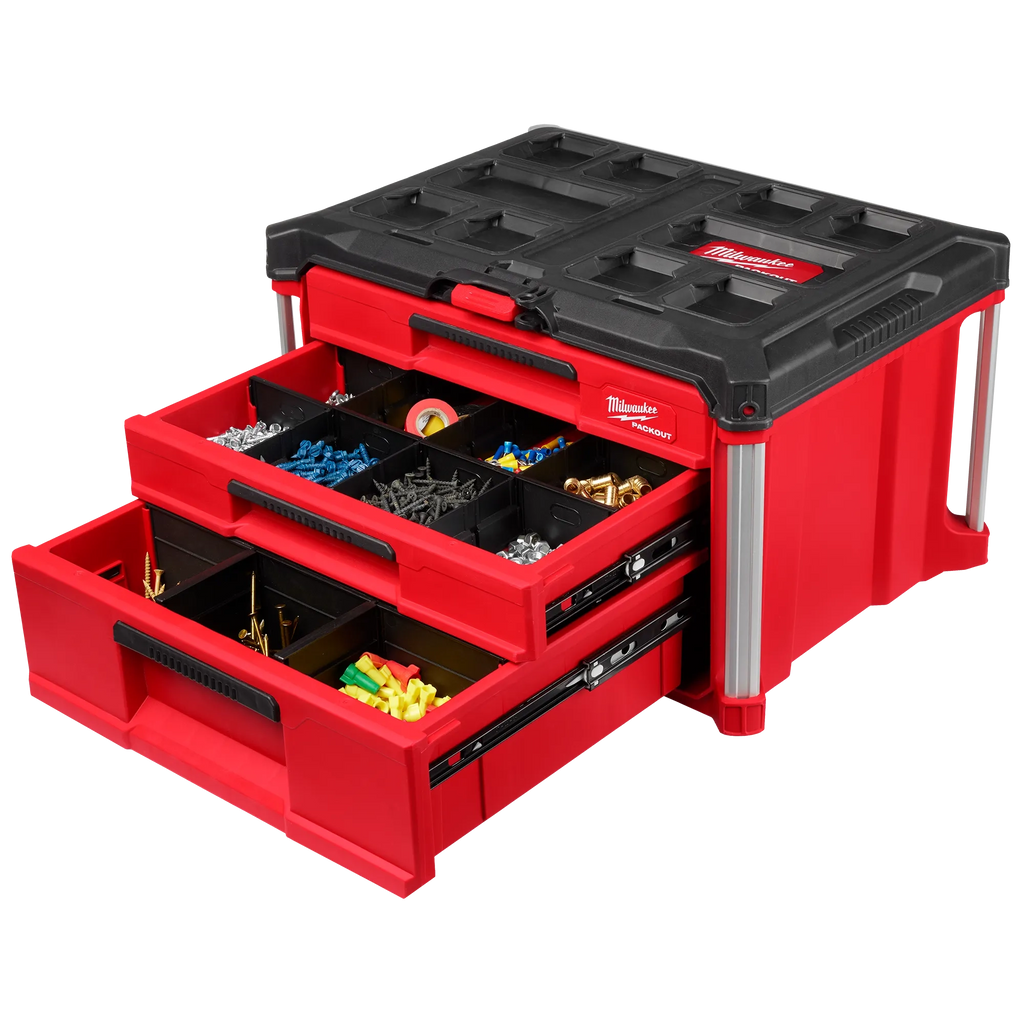 Milwaukee PACKOUT Multi-Depth 3-Drawer Tool Box | 48-22-8447