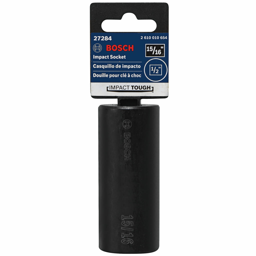 Bosch 27284 15/16 In. Impact Tough Deep Well Socket, 1/2 In. Shank
