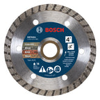 Bosch DBT0401 4 In. Turbo Rim Diamond Blade for Smooth Cuts