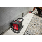Milwaukee M18 Red Exterior Dual Slope Rotary Laser Level Kit with  Receiver & Remote | 3704-21