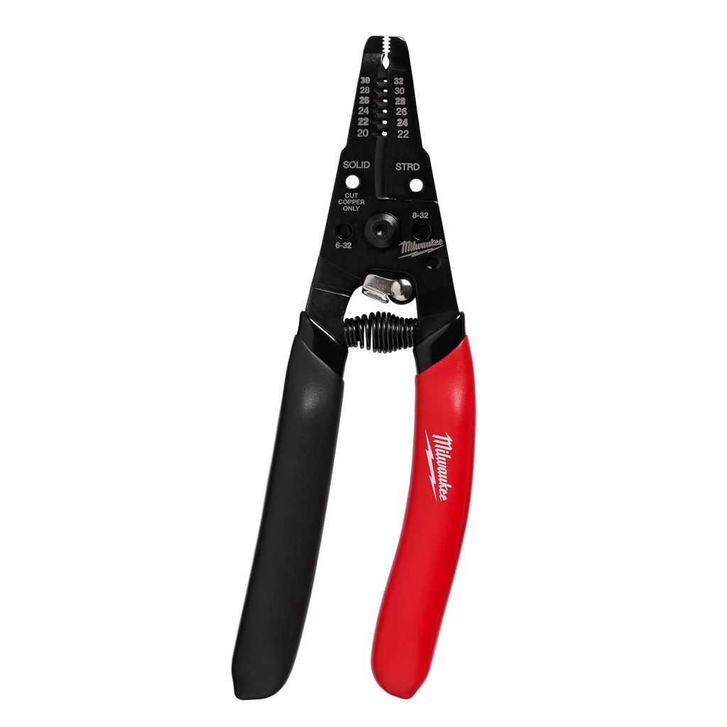 Milwaukee 20-32 AWG Low Voltage Dipped Grip Wire Stripper & Cutter | 48-22-3080