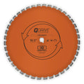 16.5" Q-Drive Arrayed Segmented Hard Concrete Orange Blade Silent Core