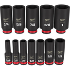 12PC SHOCKWAVE™ Impact Duty 3/8" Drive SAE Deep 6 Point Socket Set - 49-66-7006 - image 2