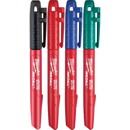 Milwaukee 4PK INKZALL Color Fine Point Marker | 48-22-3106
