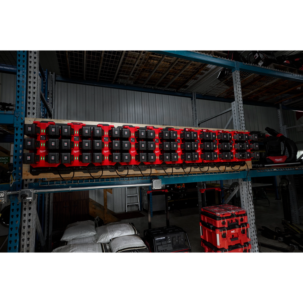 M18™ Six Bay Daisy Chain Rapid Charger w/ PACKOUT™ Compatibility