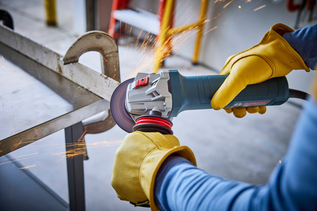 Bosch GWS11-450P 4 ½ In. Ergonomic Angle Grinder with Lock-On Paddle Switch