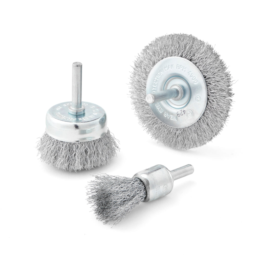 Bosch WB025V3 3-Piece Wire Brush Set for Drill/Drivers
