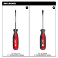 2PC Cushion Grip Screwdriver Set