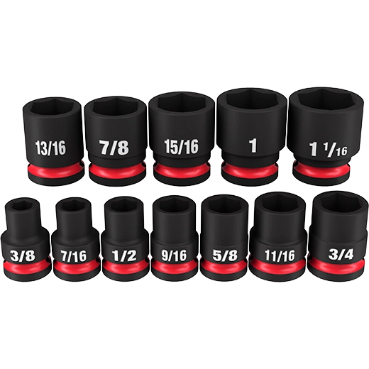 12PC SHOCKWAVE™ Impact Duty 1/2" Drive SAE Standard 6 Point Socket Set - 49-66-7010 - image 2