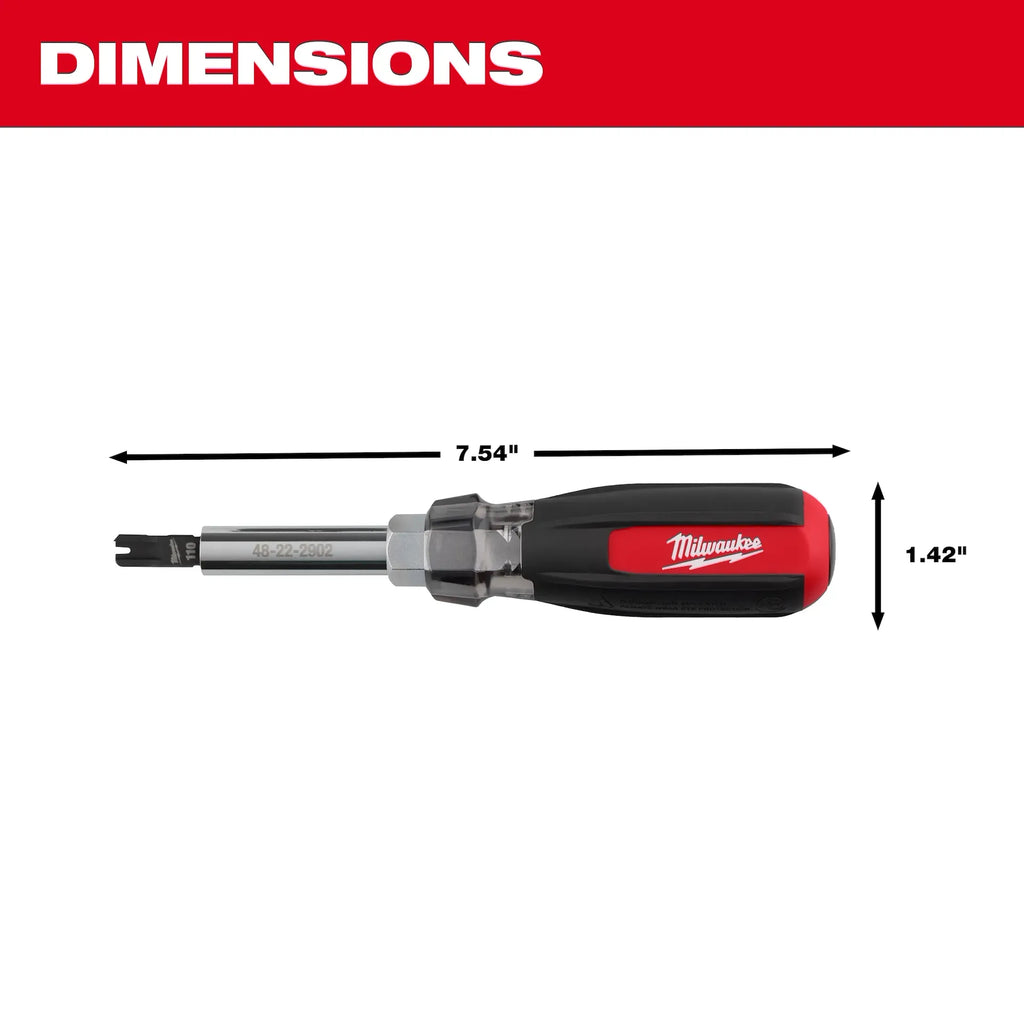 Milwaukee 9in1 Punchdown Multi-Bit Screwdriver | 48-22-2902