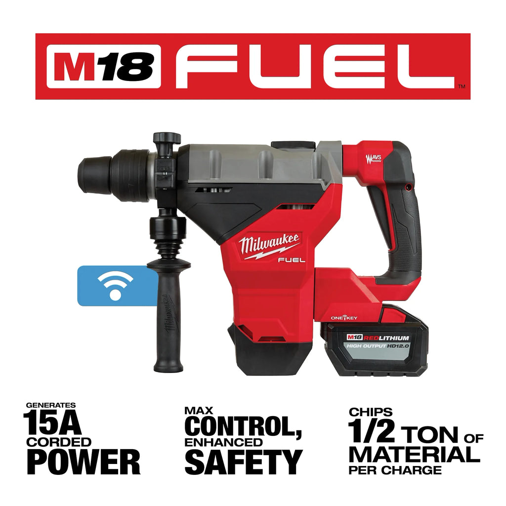 M18 FUEL 1-3/4" SDS MAX ROTARY HAMMER – 2 BATT. KIT