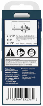Bosch 92813C 5/16 In. Arbor for Slotting Cutters