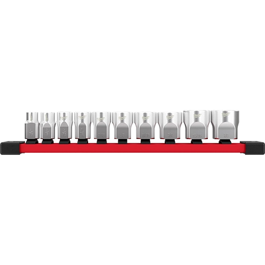 Milwaukee 10-Piece 3/8" SAE Sockets with FOUR FLAT Sides | 48-22-9403