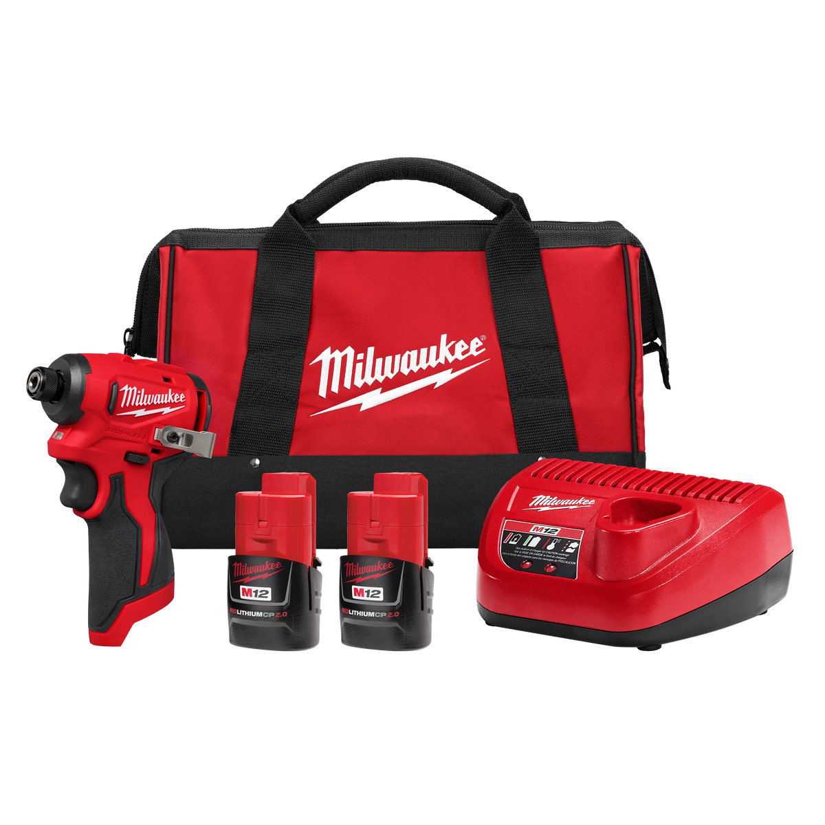 Milwaukee M12 Subcompact Brushless 1/4" Hex Impact Driver – Configuration Options