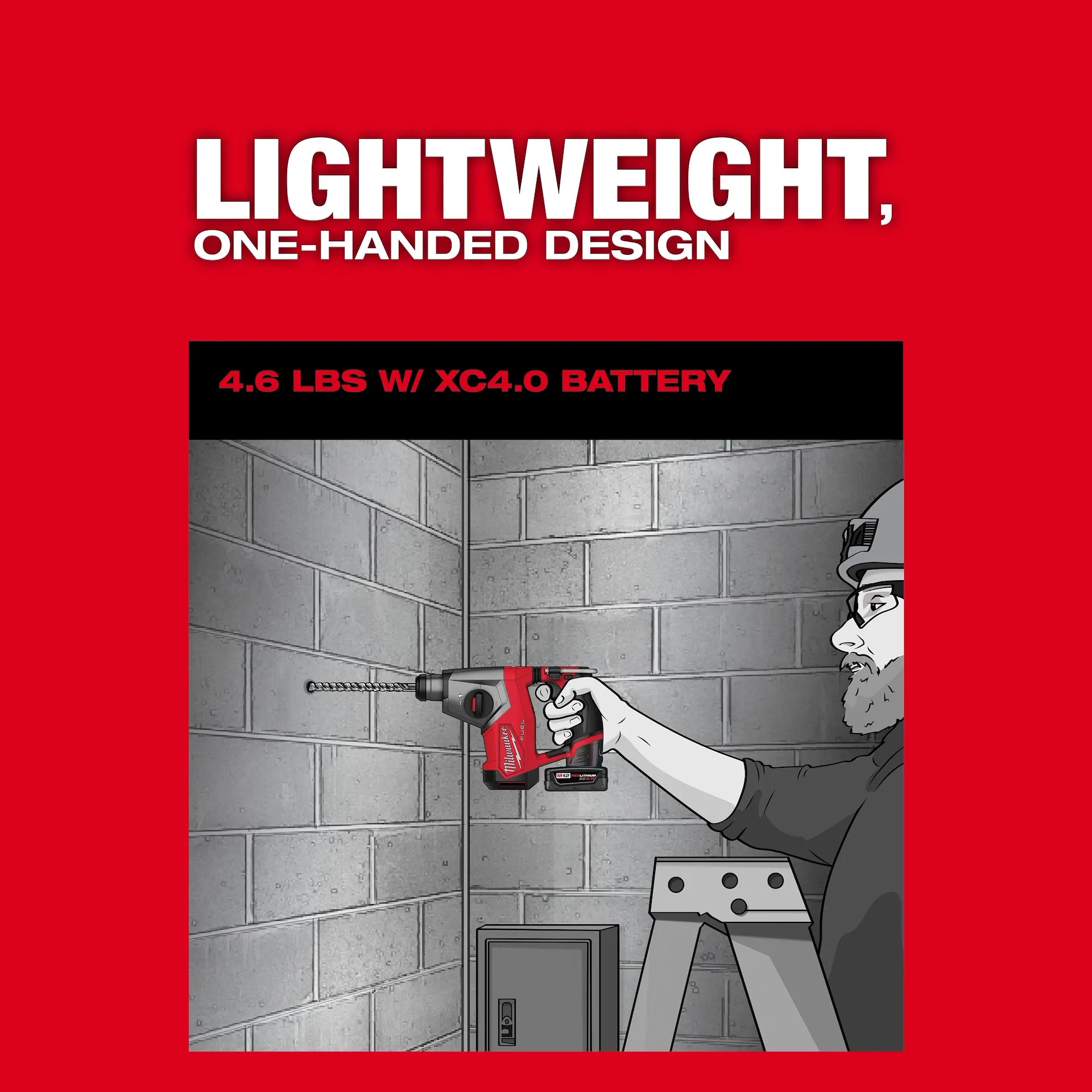 M12 FUEL™ 5/8” SDS Plus Rotary Hammer