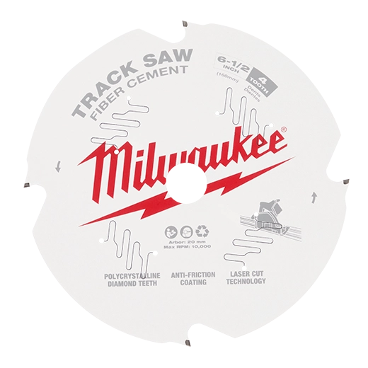 Milwaukee 6-1/2” 4T Fiber Cement Track Saw Blade | 48-40-0670