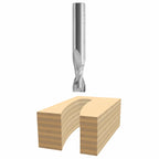 Bosch 85911M 1/4 In. x 1 In. Solid Carbide 2-Flute Upcut Spiral Bit