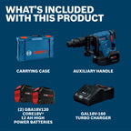 Bosch GSH18V-5L212 PROFACTOR SDS-max Demolition Hammer with L-Boxx-2 and (2) 12 Ah PROFACTOR Batteries