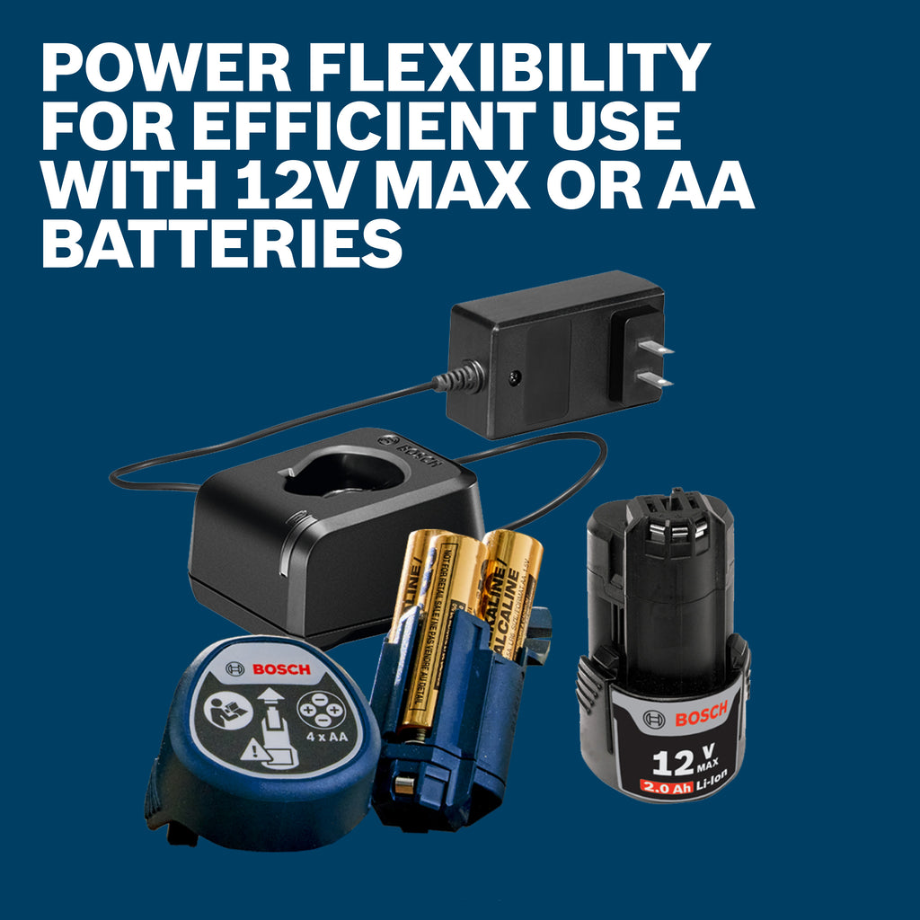 Bosch GCL165-82CGL 12V Max Connected Green-Beam Cross-Line Laser with Plumb Points and 12V Battery