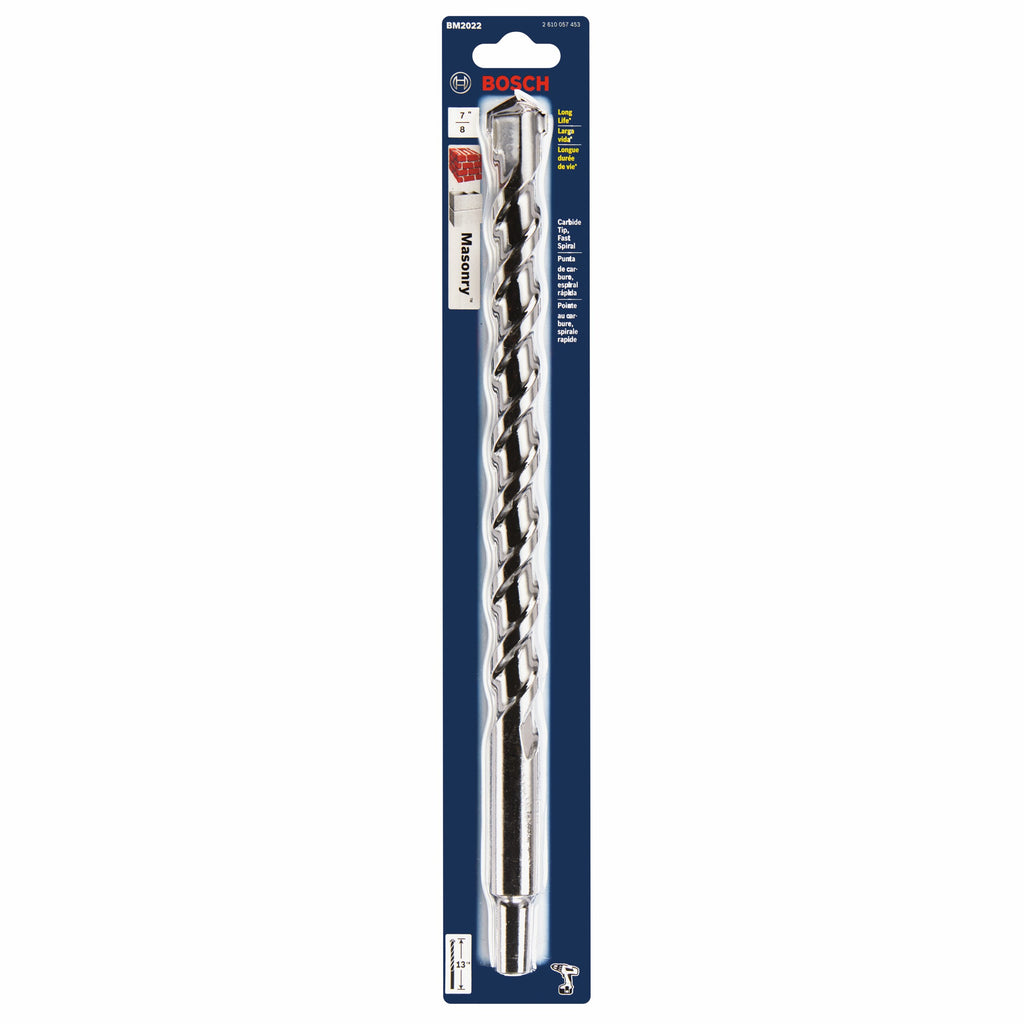 Bosch BM2022 7/8 In. X 11 In. X 13 In. Fast Spiral Rotary Masonry Drill Bit