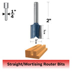 Bosch 85230M 5/8 In. x 3/4 In. Carbide Tipped 2-Flute Straight Bit